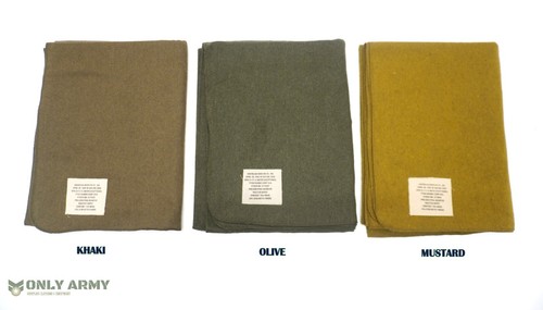 Army surplus wool blanket - army, 75%